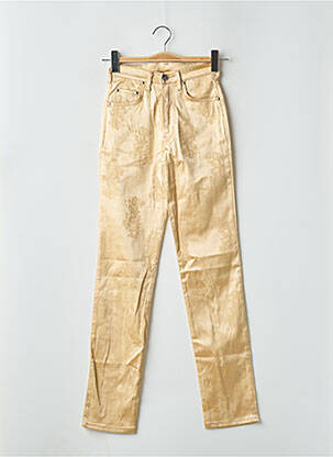 Pantalon slim taille haute taille haute beige CIMARRON femme