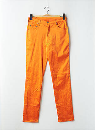 Pantalon slim poches taille haute orange CIMARRON femme
