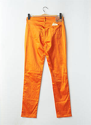 Pantalon slim poches taille haute orange CIMARRON femme