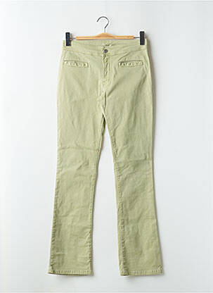 Pantalon droit stretch taille normale vert CIMARRON femme