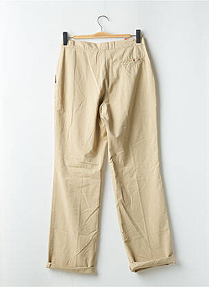 Pantalon chino tissage popeline taille haute beige CIMARRON femme