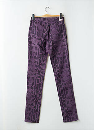 Pantalon slim taille haute taille haute violet CIMARRON femme