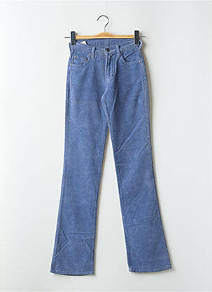 Pantalon droit stretch taille normale bleu CIMARRON femme