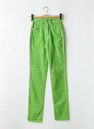 Pantalon droit stretch taille haute vert CIMARRON femme