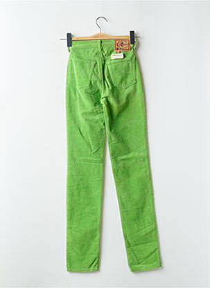 Pantalon droit stretch taille haute vert CIMARRON femme