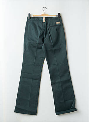 Pantalon chino fermeture zippée sous rabat boutonné taille normale vert FREEMAN T.PORTER femme