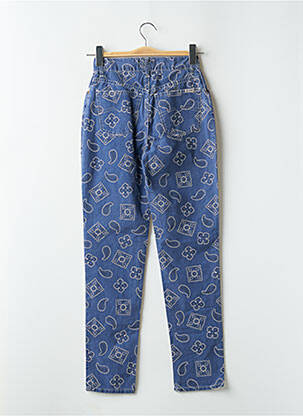 Pantalon droit taille haute taille haute bleu LADY SPENCER' S femme