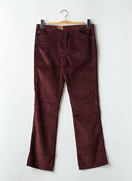 Pantalon droit fermeture zippée sous rabat boutonné taille normale rouge LEVIS femme