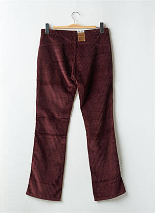 Pantalon droit fermeture zippée sous rabat boutonné taille normale rouge LEVI'S femme