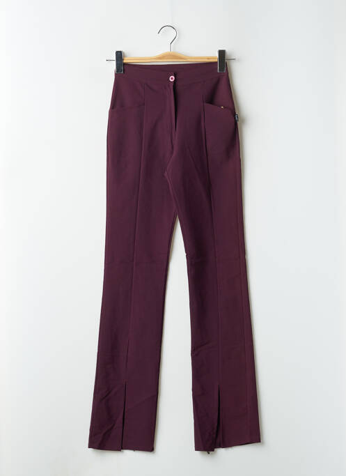 Pantalon droit violet ÇA ME PLAÎT pour femme