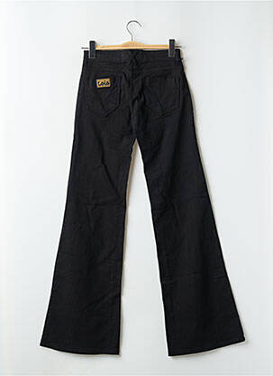 Jeans bootcut tissage brut taille basse noir LOIS femme