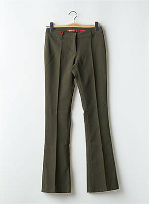 Pantalon flare stretch taille haute vert MISS SIXTY femme