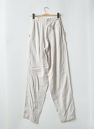 Pantalon droit coupe carotte taille haute gris PRESTO femme
