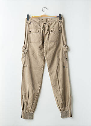 Pantalon cargo poches taille basse beige REDWOOD femme
