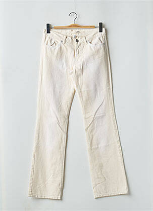 Jeans coupe droite taille basse taille basse blanc SCHOOL RAG femme