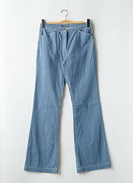 Pantalon flare stretch taille basse bleu SCHOOL RAG femme