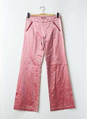 Pantalon flare taille basse taille basse rouge SCHOOL RAG femme
