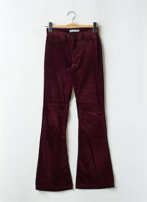 Pantalon flare stretch taille basse violet TEDDY SMITH femme