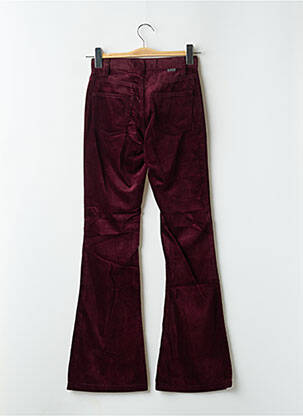 Pantalon flare stretch taille basse violet TEDDY SMITH femme