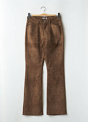 Pantalon flare stretch taille basse marron TEDDY SMITH femme