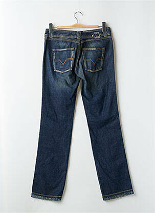 Jeans coupe slim tissage brut taille basse bleu TEDDY SMITH femme