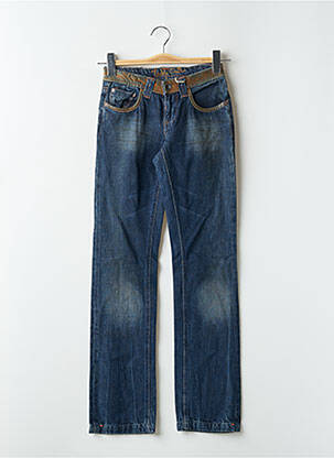 Jeans coupe slim taille basse taille basse bleu TEDDY SMITH femme