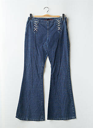 Jeans bootcut tissage brut taille basse bleu TEDDY SMITH femme