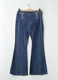 Jeans bootcut tissage brut taille basse bleu TEDDY SMITH femme