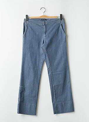 Jeans coupe droite stretch taille basse bleu TEDDY SMITH femme