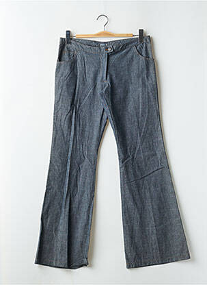 Jeans bootcut tissage brut taille basse bleu TIM BARGEOT femme
