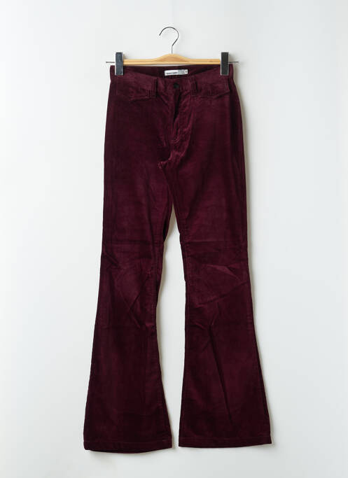 Pantalon flare stretch taille basse violet TEDDY SMITH femme