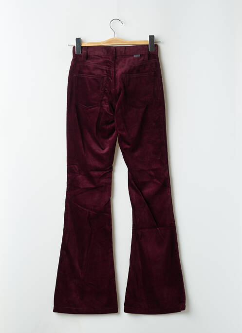 Pantalon flare stretch taille basse violet TEDDY SMITH femme