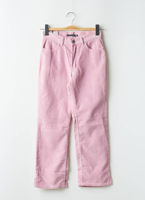 Pantalon 7/8 rose SCHOOL RAG pour femme