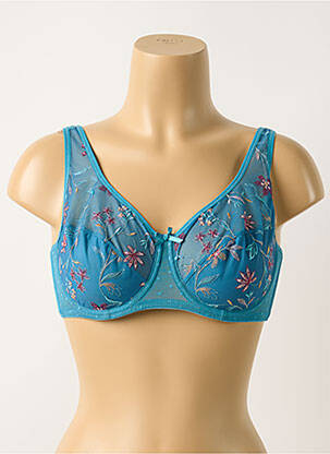 Soutien-gorge légère et transparente haut triangles bleu DAMART femme