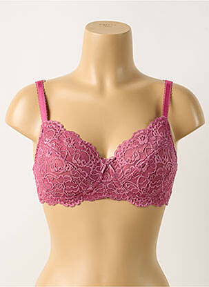 Soutien-gorge effet matière satinée haut soutien-gorge emboitant rose DAMART femme