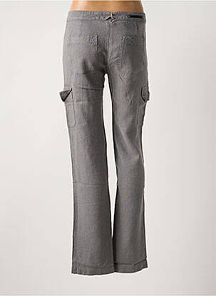 Pantalon cargo coupe droite taille normale gris CORLEONE femme