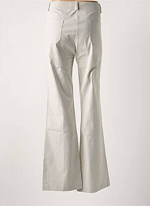 Pantalon large tissage popeline taille normale gris LOLA femme