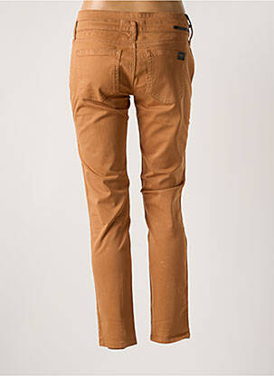 Pantalon slim taille basse taille basse marron CORLEONE femme
