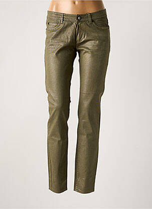 Pantalon slim taille basse taille basse vert SET femme