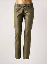 Pantalon slim taille basse taille basse vert SET femme