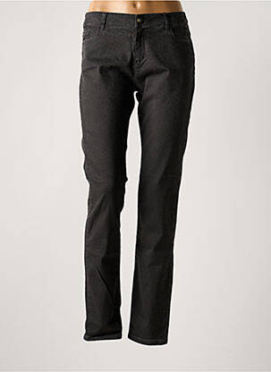 Pantalon slim taille normale taille normale noir MAYJUNE femme