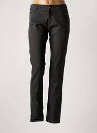 Pantalon slim taille normale taille normale noir MAYJUNE femme