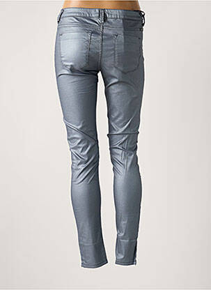 Pantalon slim taille basse taille basse bleu TEDDY SMITH femme