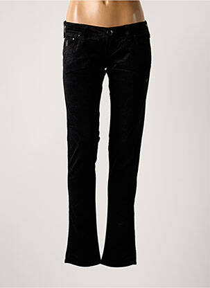 Pantalon flare stretch taille basse noir LOIS femme