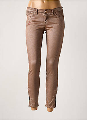 Pantalon slim taille basse taille basse rose REIKO femme