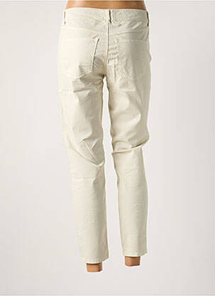 Pantalon 7/8 stretch taille basse beige SET femme