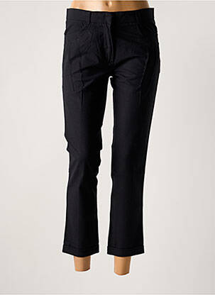 Pantalon 7/8 taille à pinces taille basse noir MY PANTS femme