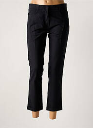 Pantalon 7/8 tissage popeline taille basse noir MY PANTS femme