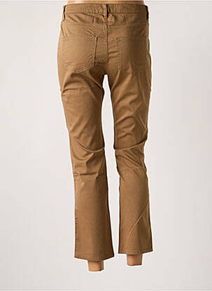 Pantalon 7/8 taille haute taille haute marron ONE STEP femme