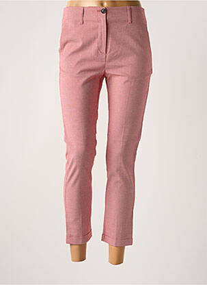 Pantalon 7/8 stretch taille normale rouge HOD femme